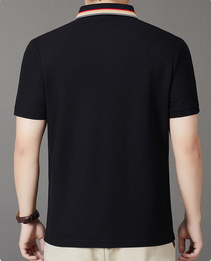 Luxury Black Smart Casual Polo for Men