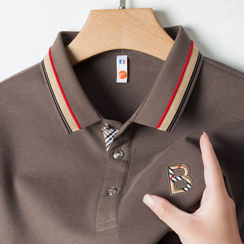 Luxury Coffee Brown Smart Casual Polo for Men