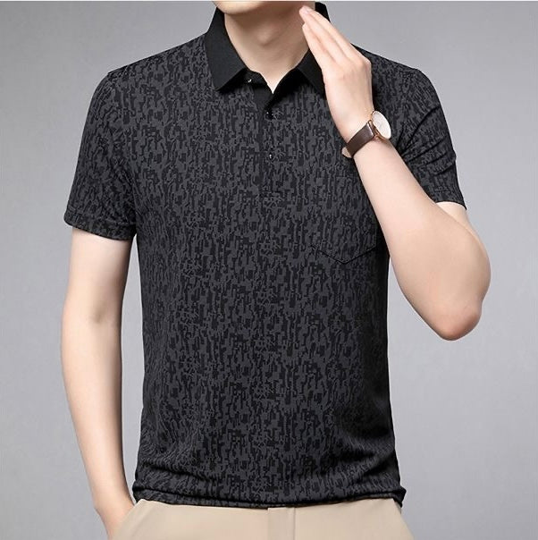 Men’s Black Printed T-Shirt